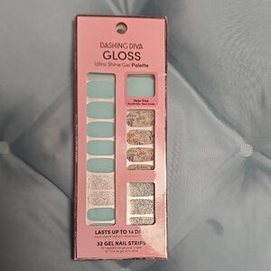 Dashing Diva Gloss Ultra Shine Gel Palette - Blue, Floral, Silver
